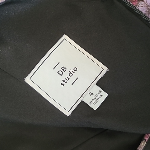 David Bridal Floral Rhinestone Dress, Nwt, Sz 4 - Picture 13 of 15